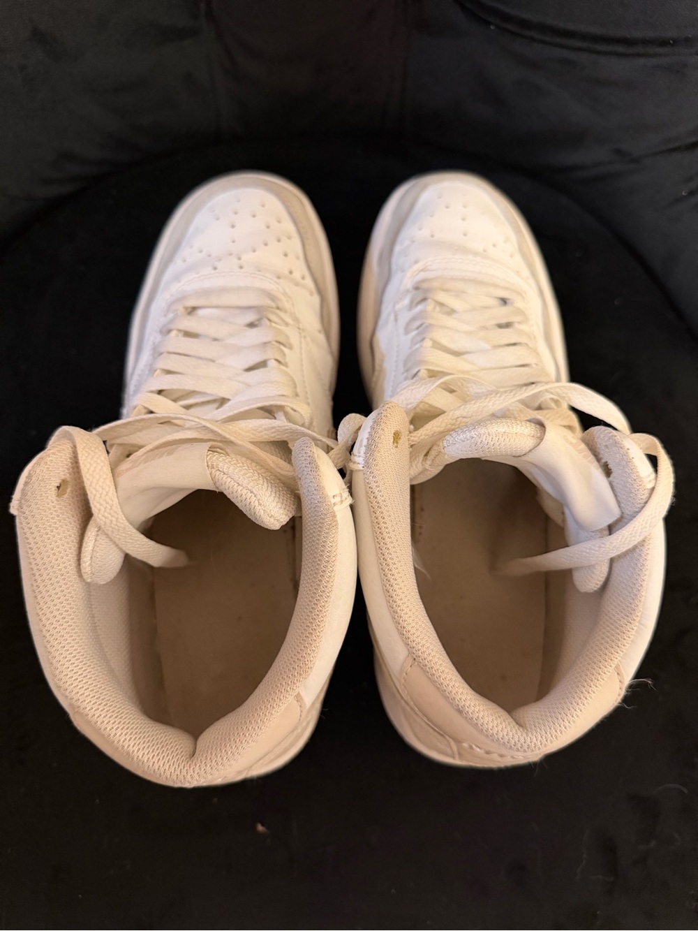 Nike Women’s White High-Top Sneakers — Classic Lace-Up